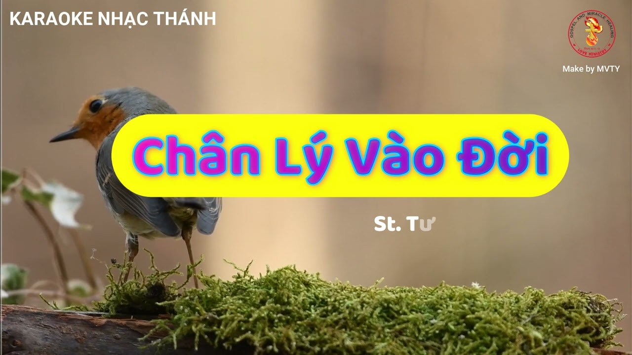 KARAOKE NHẠC THÁNH - CHÂN LÝ VÀO ĐỜI -  Beat gốc - Tone Nam