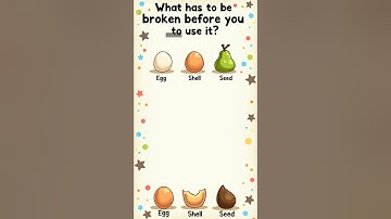 RIDDLE - What has to be broken before you can use it?