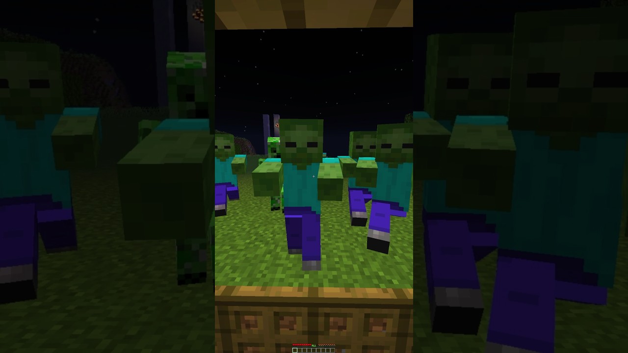 Minecraft 999IQ Zombie Meme