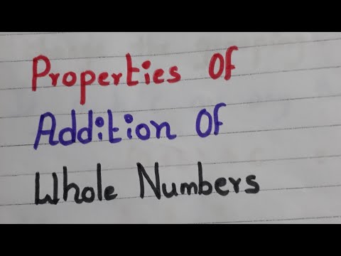 properties of addition