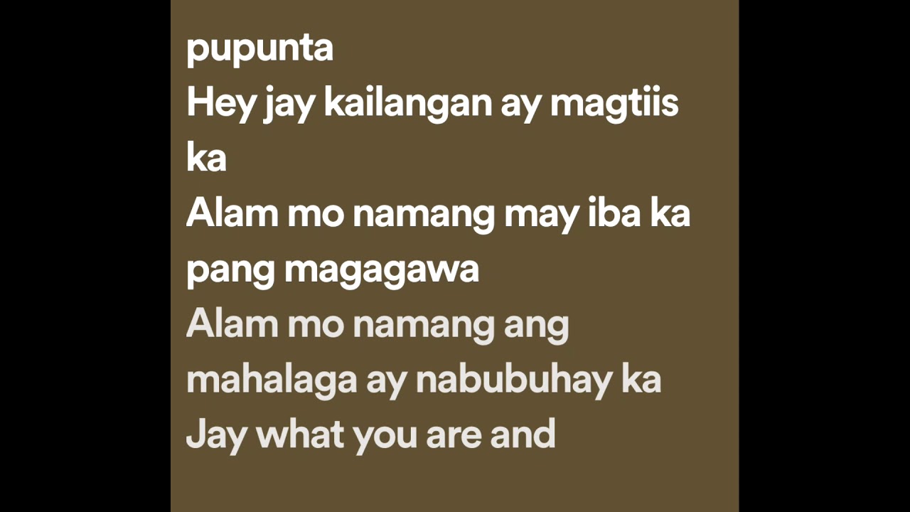 Eraserheads Hey, Jay (Lyrics) YouTube