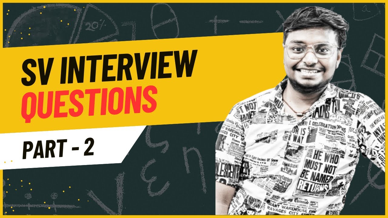 40+ System Verilog Interview Questions Asked in AMD, Intel, Qualcomm & More #vlsi #sv #interview