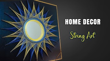 String Art for beginners - step by step DIY tutorial #diy #stringart #walldecor #homedecor
