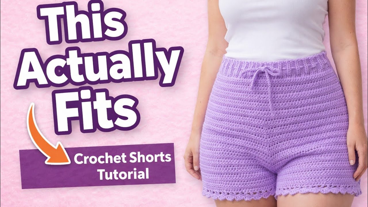 Как связать крючком простые шорты своими руками: пошаговый урок для начинающих 🧶