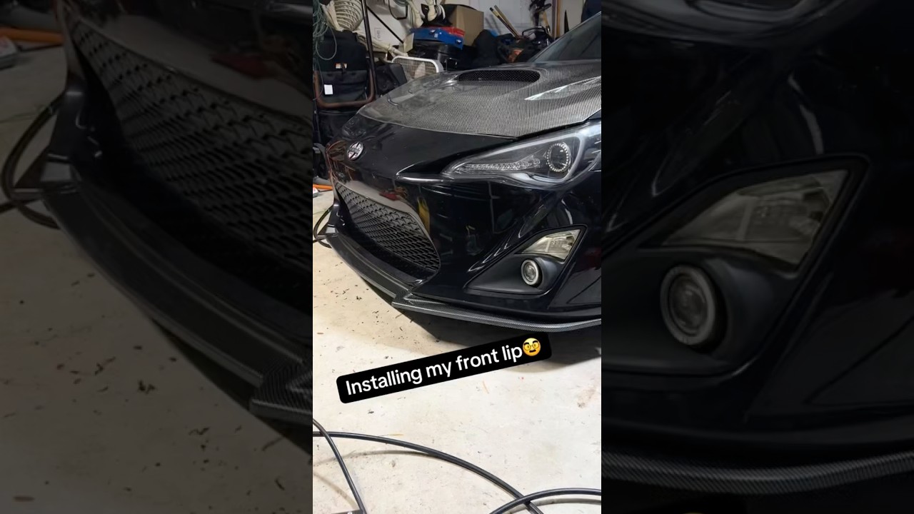 Installing my front lip🥸 