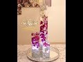 COMO HACER CENTRO DE MESA DE 3 CILINDROS CON FLORES DE ORQUIDEAS