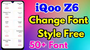 how to change font style in iqoo z6 | iqoo z6 font style change