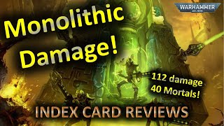 CRAZY Monolith damage in 10th edition : Warhammer 40k necrons