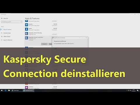 Uninstall Kaspersky Secure Connection