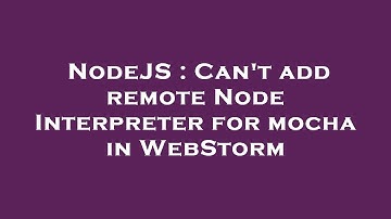 NodeJS : Can