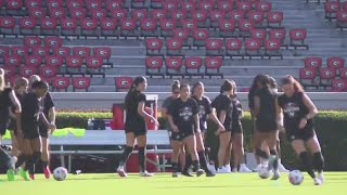 University of Georgia women's soccer team hosts Soccer in Sanford