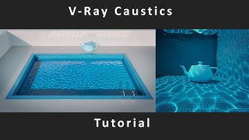 Caustics Swimming Pool Water | 3ds max + V-Ray (Free Project File)
