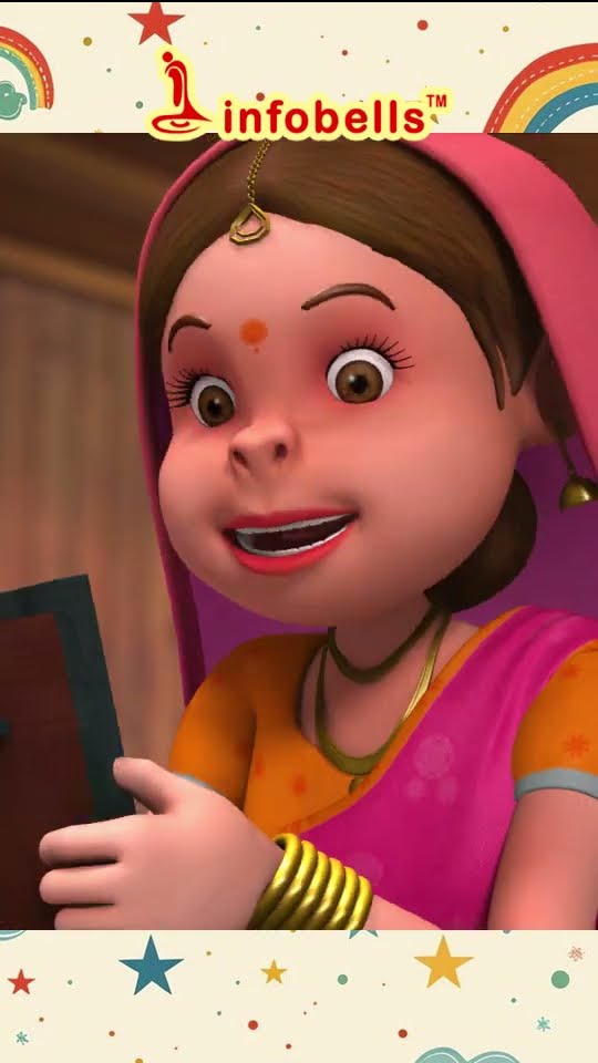 চাঁদ উঠেছে ফুল ফুটেছে - Chand Utheche | Bengali Rhymes and Cartoons | Infobells #bengalirhymes