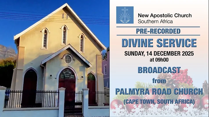 **PRE-RECORDED** - DIVINE SERVICE from PALMYRA ROAD CHURCH (CAPE TOWN, SOUTH AFRICA)
