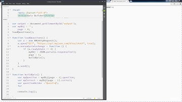 JavaScript Dynamic Quiz Application from Scratch JSON AJAX : Build Questions display in HTML