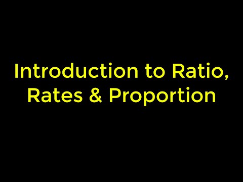 Introduction to Ratio