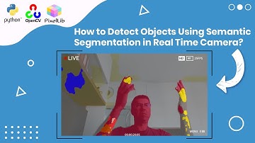 real-time semantic segmentation | How to detect objects In live camera Pixellib Python , OpenCV