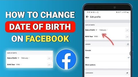 How to Change Date Of Birth in Facebook [ Android & iPhone ] Facebook birthday change 2023
