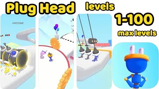 Plug Head Game All Levels 1-100 Gameplay Walkthrough Energize Max levels Review Complete (iOS) screenshot 4