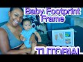 Tutorial  baby footprint kit  baby keepsake  baby shower gifts for mom  baby registry gift