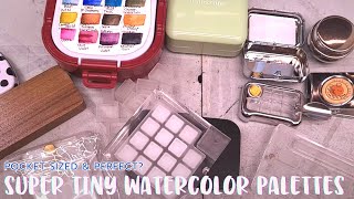 The Smallest Watercolor Palettes?! Showing Off Mini and Travel Watercolor Palettes