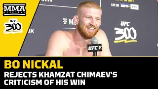 Bo Nickal Rejects Khamzat Chimaev's Criticism Of His Win | Ufc 300 | Mma Fighting