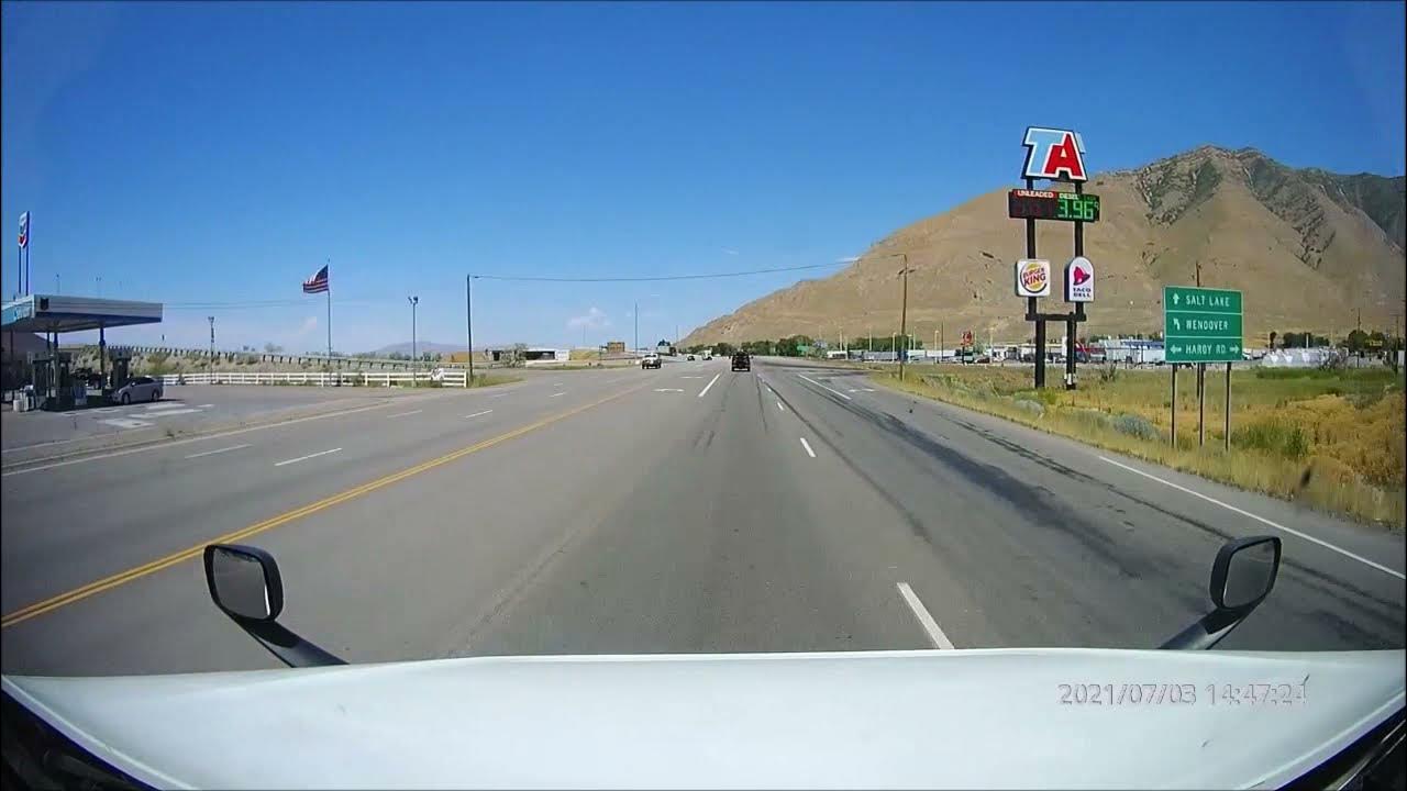 The new exit 95 of I80 to Grantsville, Utah during construction (not