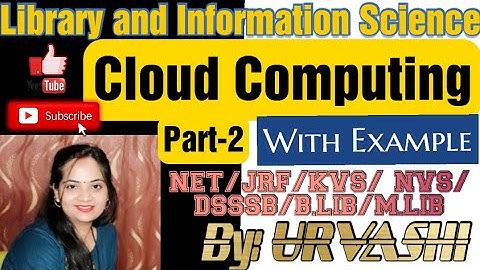 Cloud Computing Part-2/With example//Library Science//NET/JRF/KVS/NVS/DSSSB/B.LIB/M.LIB