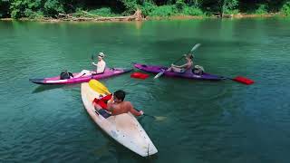 Kayaking down the Illinois river in Oklahoma..
