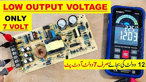 {718} only 7 Volt Output instead of 12 volt, Low Output voltage