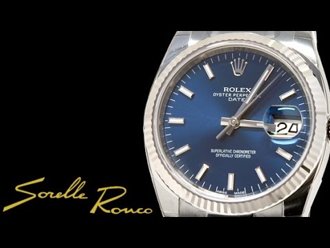rolex datejust 34 blue dial