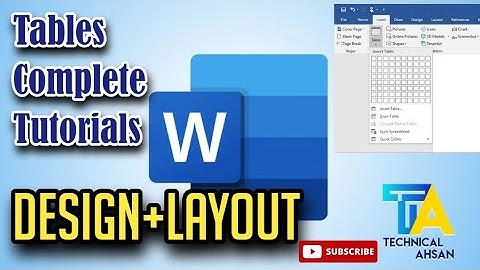 MS Word Table Tutorial With TIPS TRICKS and Important Shortcut Keys Hindi/Urdu