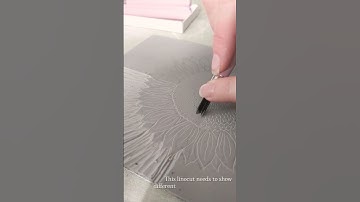🌻Part 1/2 Linocut print step-by-step 🌻#satisfying #linocut #printmaking #artist #arttutorial #asmr