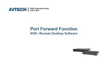ETU Series: NVR Built-In Port Forward Function (NVR / Remote Desktop Software)