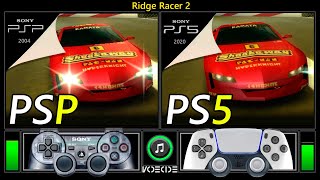 Ridge Racer 2 (PSP vs PlayStation 5) Gameplay Comparison