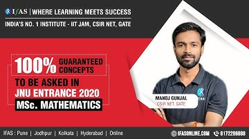 JNU MSc. ENTRANCE KEY POINTS AND ANALYSIS