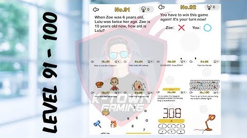 Brain Out Level 91 92 93 94 95 96 97 98 99 100 Game Play And Solutions