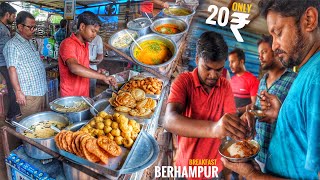 Brahmapur Breakfast in Bhubaneswar | 4 Different Curry & Chutney | Only Rs.20/- | Street Food India