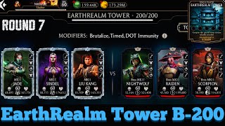 Earthrealm Tower Final Battle 200 Fight + Reward MK Mobile