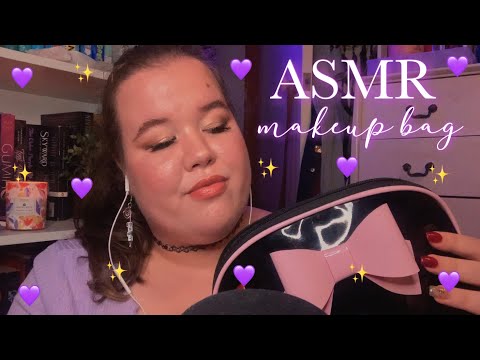 ASMR What&rsquo;s in My Makeup Bag? 👛✨