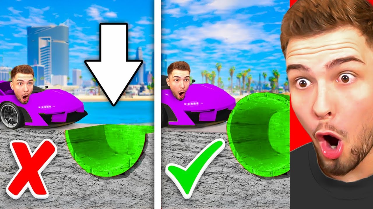 100 AUTOS vs. RAMPEN SKILL MAP! (GTA 5)