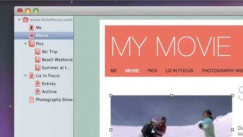 iWeb09: B03 Adding a Movie to your Website CC