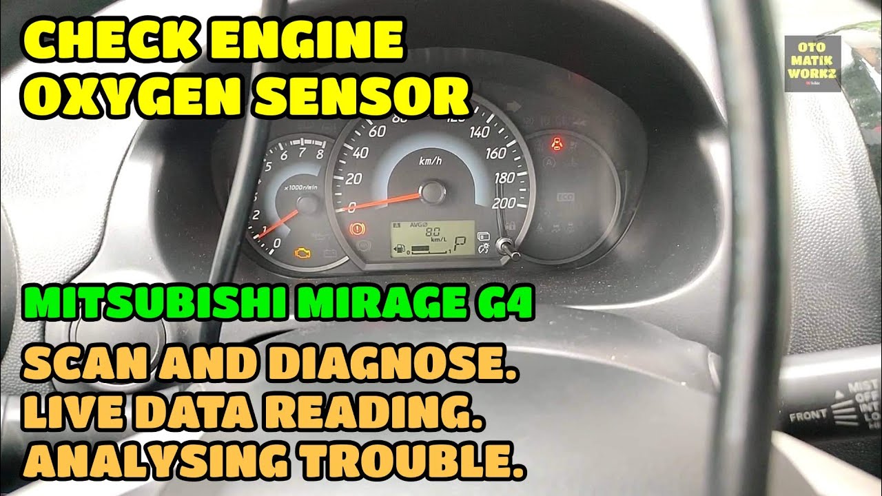 CHECK ENGINE OXYGEN SENSOR // MITSUBISHI MIRAGE G4 2017 AT. YouTube