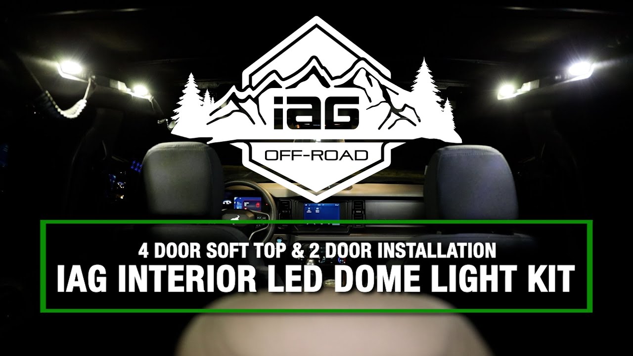 Installing The IAG 4PC Interior LED Dome Light Kit For 4 Door Soft Top