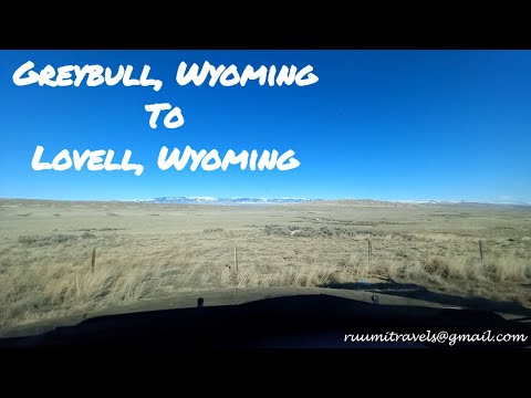 Greybull Wyoming To Lovell, Wyoming- US Hwy 310 [Ride Along Time-Lapse]