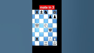Mate in 3 – Can You Find the Winning Move? | Chess Puzzle #shorts