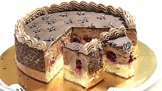 Торт ГУСИНЫЕ ЛАПКИ с вишней и шоколадным кремом. Рецепт по ГОСТу, /Chocolate cream cake Торт ГУСИНЫЕ ЛАПКИ с вишней и шоколадным кремом. Рецепт по ГОСТу, /Chocolate cream cake
