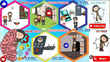 Brain Test3 Quests Puzzules Level 251-260 Complete