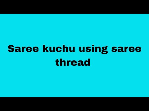 Saree Kuchu Using Saree Thread|| ||Design#60|| Gayathri Trends