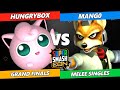 Ssc 2022 grand finals  mango fox vs hungrybox jigglypuff smash melee tournament